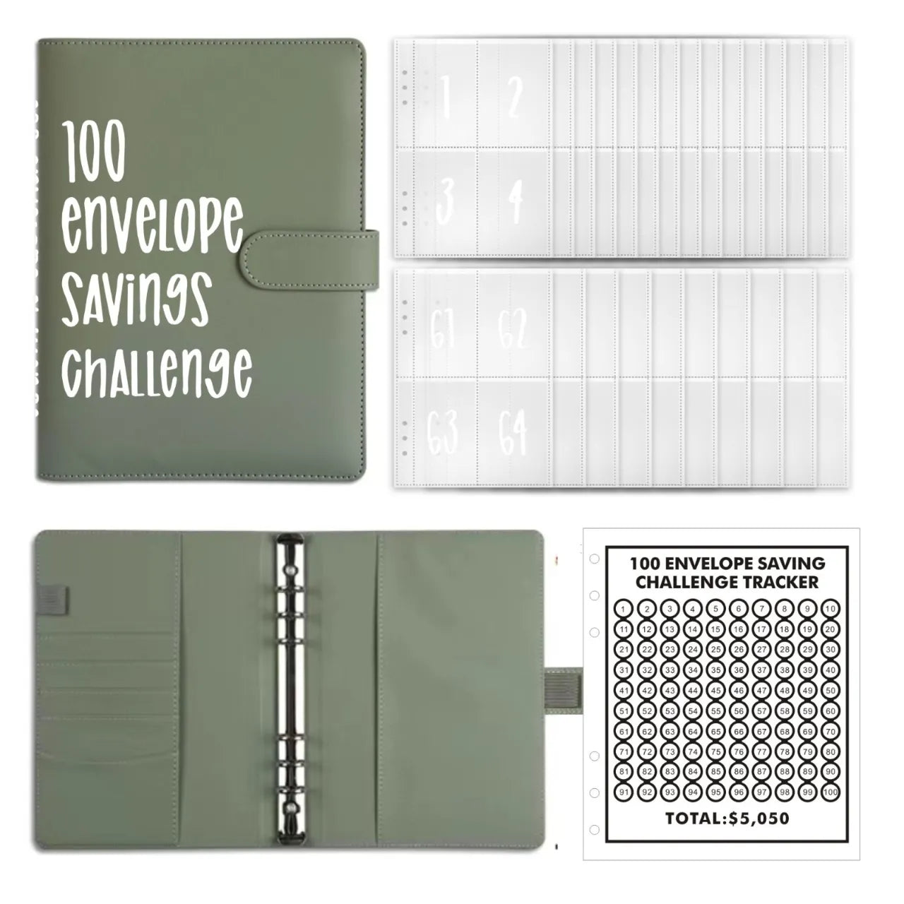 Livret d'économie de 100 enveloppes